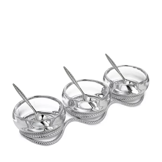 Top 10 🔥 Nambé Braid Triple Condiment Set With Spoons Silver ⭐ 3 Top 10 🔥 Nambé Braid Triple Condiment Set With Spoons Silver ⭐