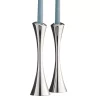 Outlet ⭐ Nambé "Aquila" Candlesticks Silver 🎁 -Advanced tableware Shop unnamed file 162