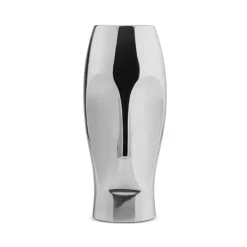 New ⌛ Nambé Face Vase, Large Silver ✔️