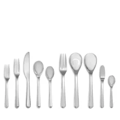 Outlet 😀 Nambé Aura 45-Piece Flatware Set Silver 🎁