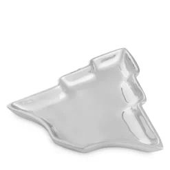 Best deal 🥰 Nambé 9" 🎄 Christmas Tree Dish Silver ⭐