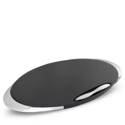 Hot Sale 😀 Nambé Noir Cheese Board With Knife Brown 👍