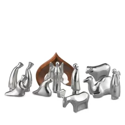 Best reviews of ⌛ Nambé 12 Piece Nativity Set Silver 🎉