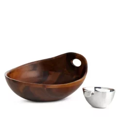 Hot Sale 🌟 Nambé Portables Chip And Dip Brown 🤩 12 Hot Sale 🌟 Nambé Portables Chip And Dip Brown 🤩 -Advanced tableware Shop unnamed file 360