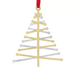 Hot Sale 👍 Nambé Oh ❄ Christmas Tree Ornament Silver 🎉