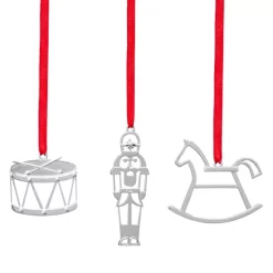 Flash Sale ⌛ Nambé Mini Ornaments, Set Of 3 Gray 👍