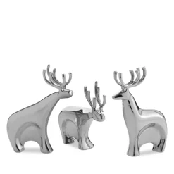 Coupon ✔️ Nambé Dasher Reindeer Figurine Set Silver ❤️