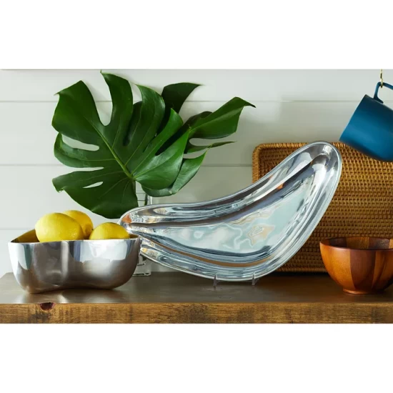 Cheap 💯 Nambé Boomerang Tray Gray ⭐ 5 Cheap 💯 Nambé Boomerang Tray Gray ⭐ - Image 3