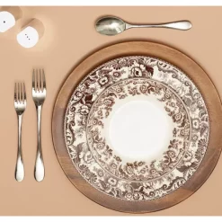 Flash Sale ⌛ Nambé Skye Wood Charger Plate Brown 🌟 -Advanced tableware Shop unnamed file 457