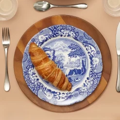 Flash Sale ⌛ Nambé Skye Wood Charger Plate Brown 🌟 -Advanced tableware Shop unnamed file 459