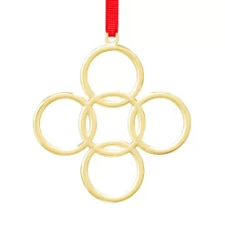 Deals ❤️ Nambé Twelve Days Of 🎅 Christmas Ornament - Five Golden Rings Gray 🌟