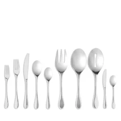 Promo 😍 Nambé Skye II 45-Piece Flatware Set Silver ✔️