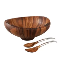 Deals 🥰 Nambé Butterfly Bowl With Servers Acacia 🤩