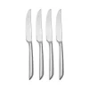 New ✨ Nambé Frond Steak Knives, Set Of 4 Silver 😍 -Advanced tableware Shop unnamed file 525
