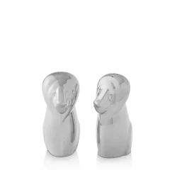 Buy 🥰 Nambé Savanna Lion Salt & Pepper Shaker Set Silver 🤩