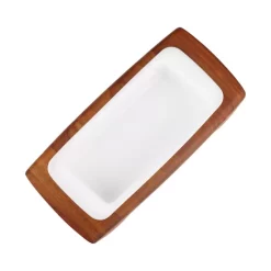 Flash Sale 👏 Nambé Quatro Loaf Baker White 😉 -Advanced tableware Shop unnamed file 549