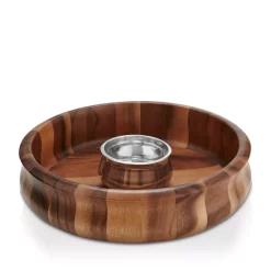 Coupon 🎁 Nambé Nara Chip & Dip Brown 🧨