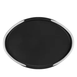 Outlet 😀 Nambé Braid Noir Serving Tray - 100% Exclusive Black 🎁 -Advanced tableware Shop unnamed file 92