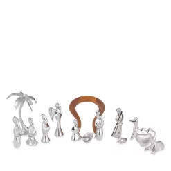 Promo 🎁 Nambé 14 Piece Mini Nativity Set Silver ⌛